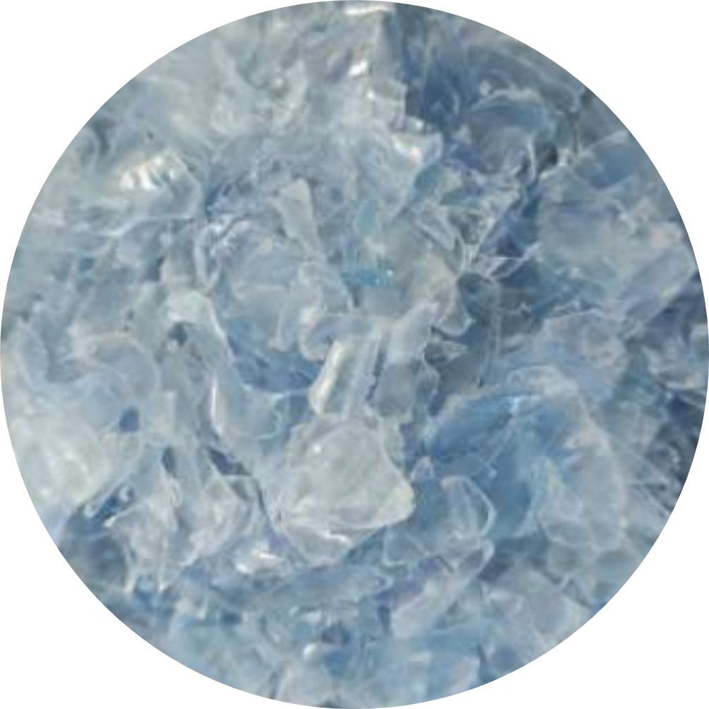 PET Flakes Blue