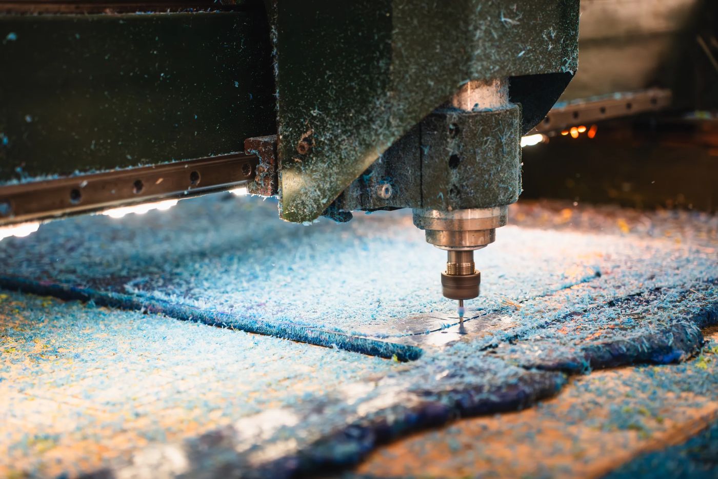 CNC cutting recycled sheet for furniture parts