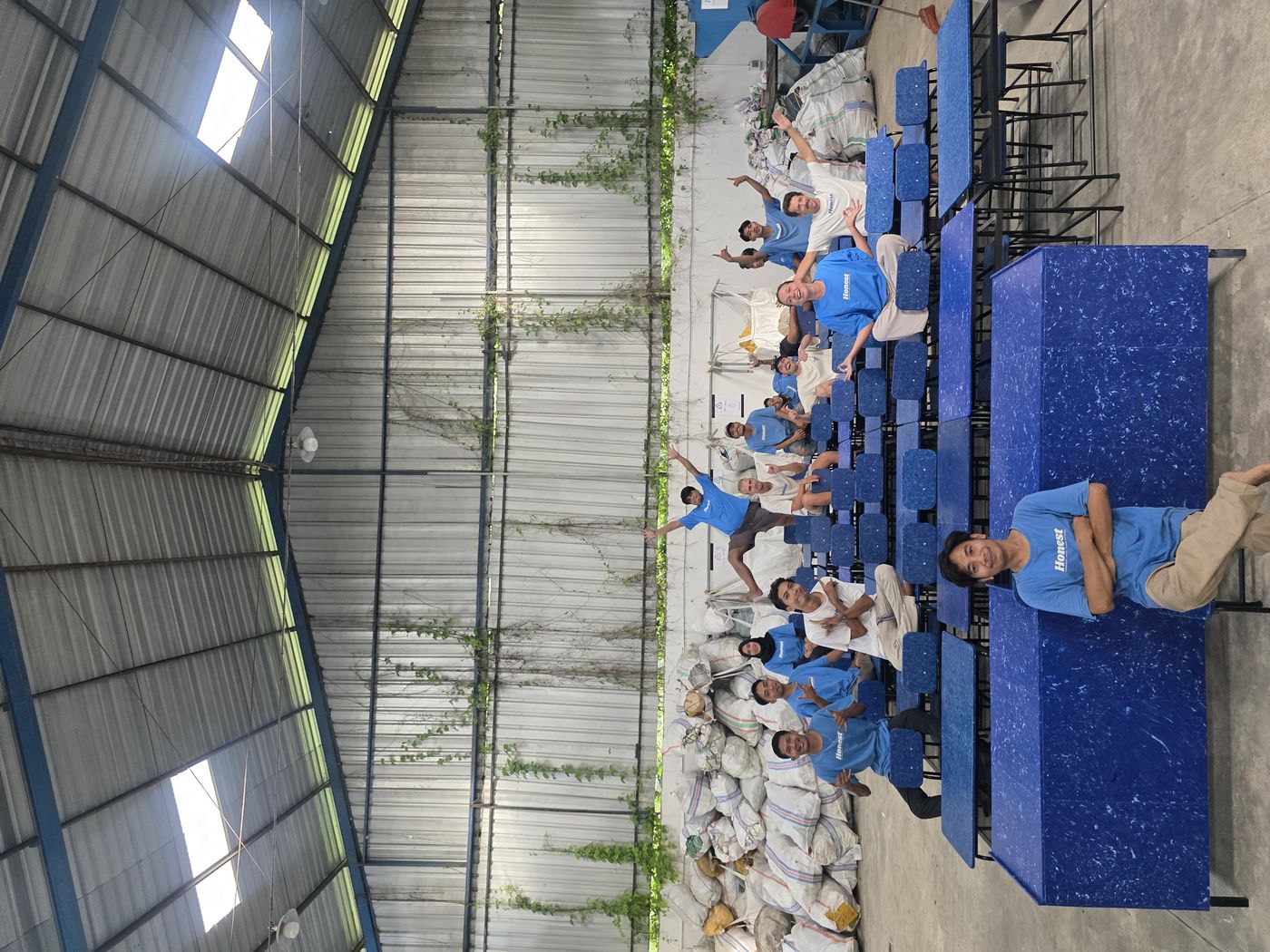 The Honest team with a finished classroom order
